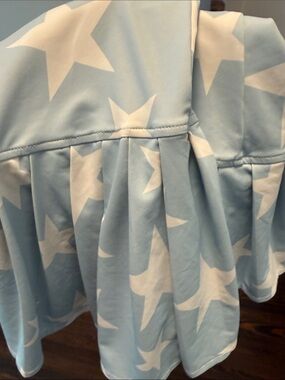 Prince light Blue and white Star Print Tennis Dress